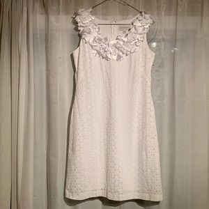 White Eyelet Dress Size 6